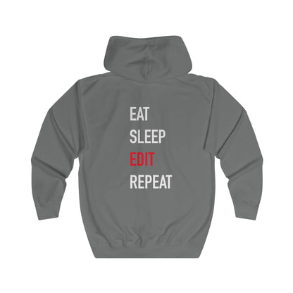 Eat Sleep Edit Repeat Full Zip Hoodie